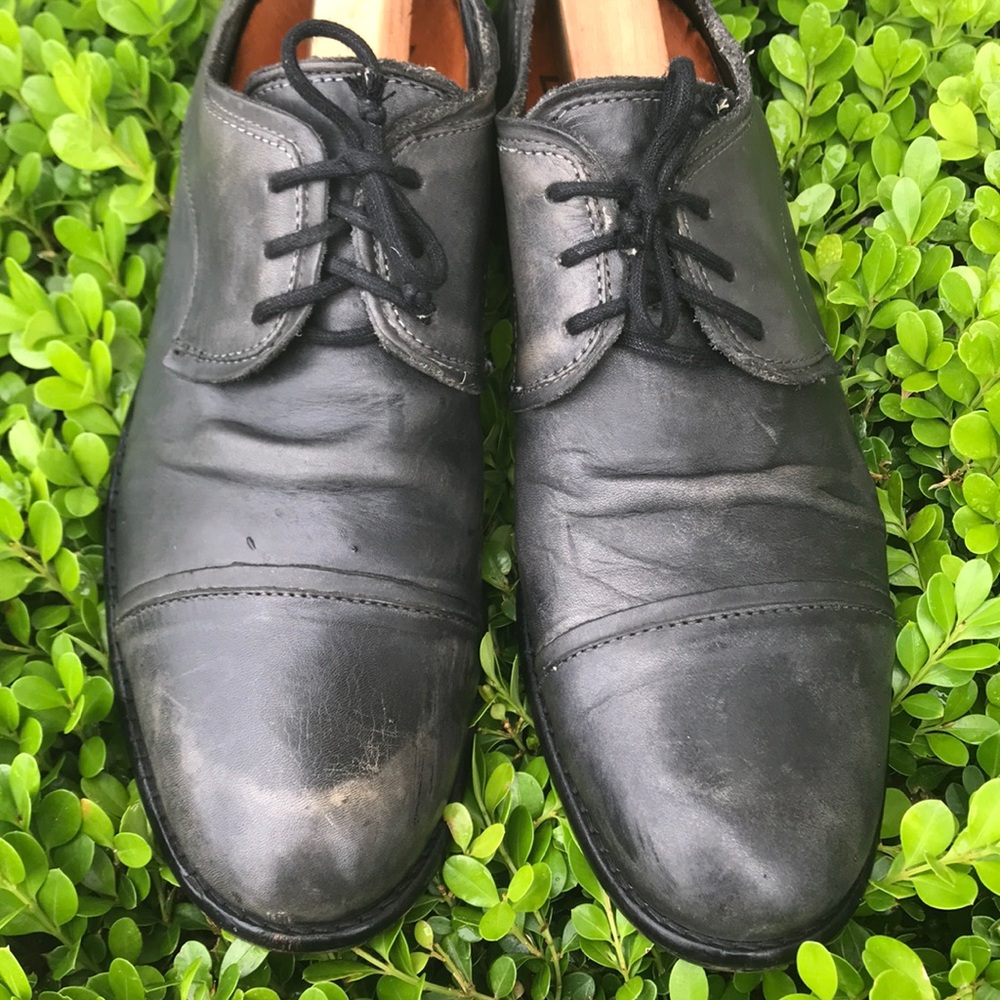 Men’s CapToe distressed leather shoes Fly London